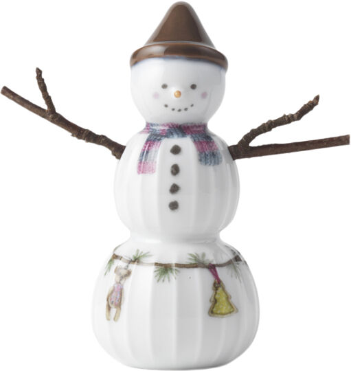 Hammersh&oslash;i Christmas Sn&ouml;pojke H9 vit m. deko