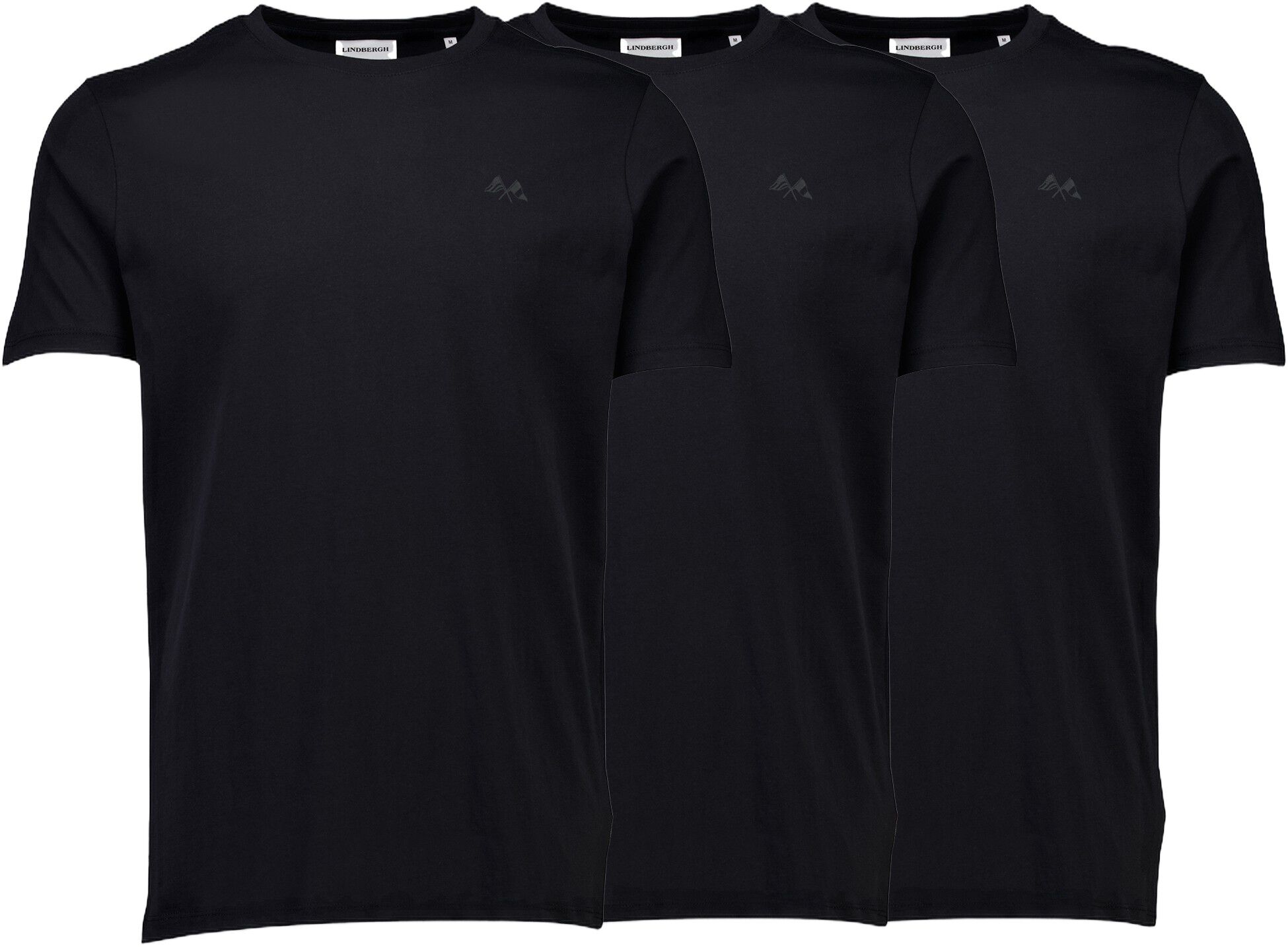 3-pack tee with flag print S/S