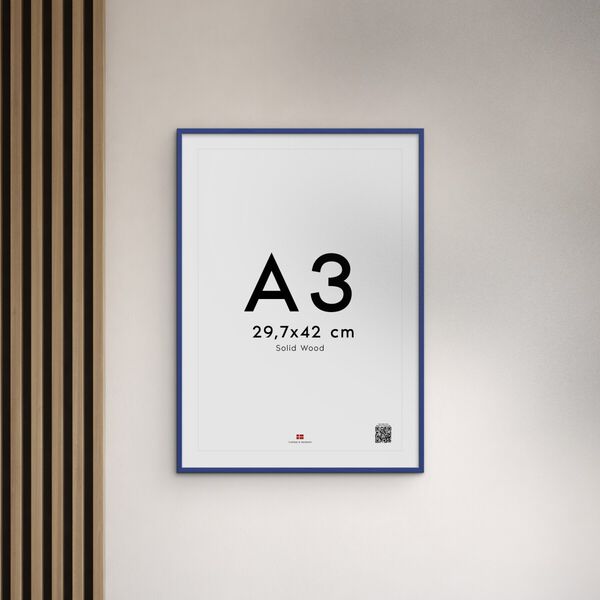 Poster&Frame - Blue wood 30x40cm