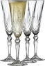 Lyngby Glas Krystal Melodia Champagneglas 16 cl 4 st Klar