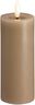 Moods & More - LED Pillar Candles, Silk, Melted, Sand, 49x125 mm