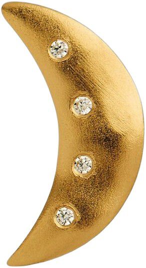 Bella Moon With Four Stones &Oslash;rering - Forgyldt