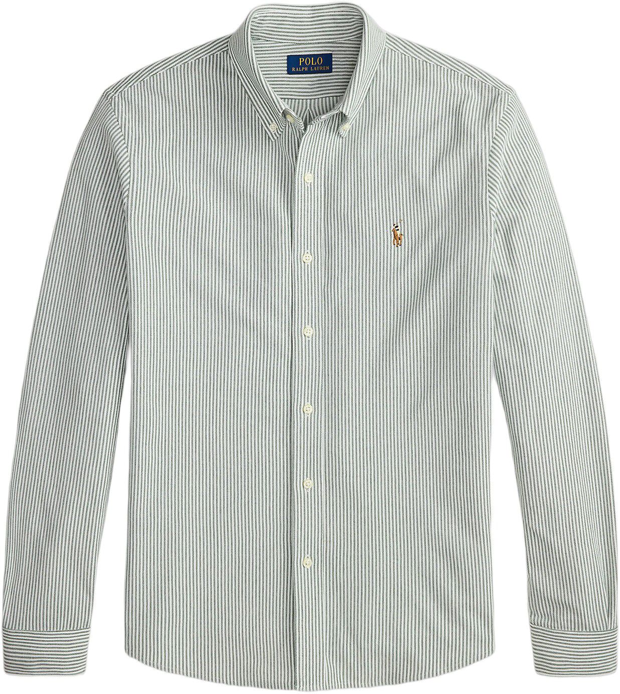 Striped Knit Oxford Shirt