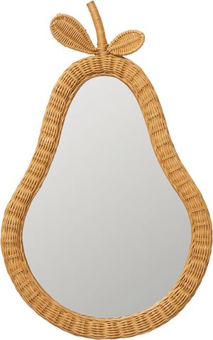 Pear Braided Mirror - Natural