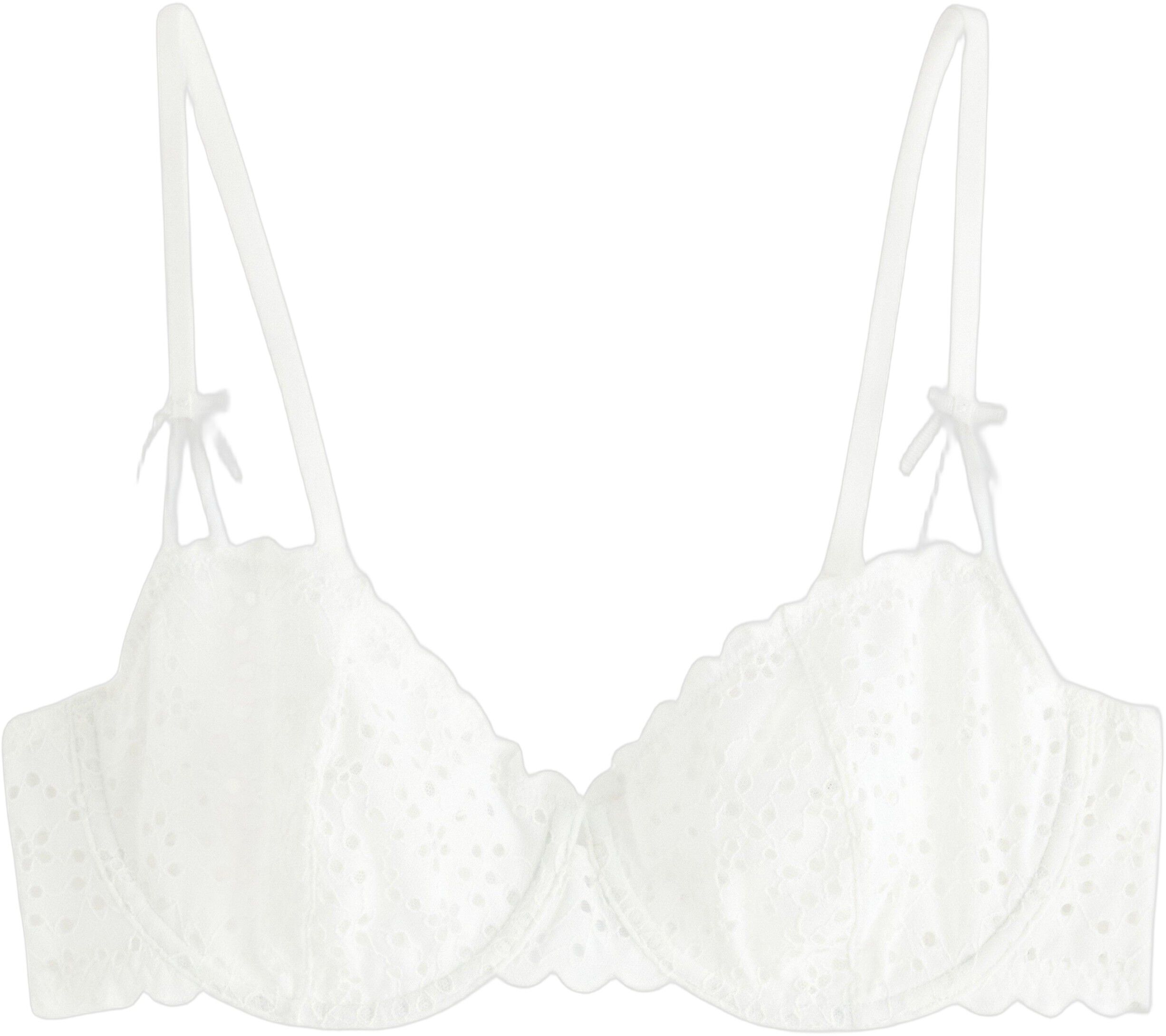 Ovadderad bh med broderi