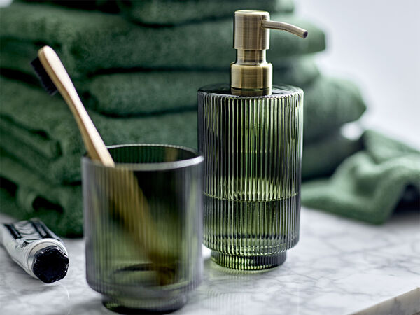 Tvålpump Clarity 8 x 19 cm Dark Green Glas/Rostfritt stål