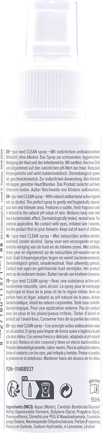 pjur med CLEAN spray