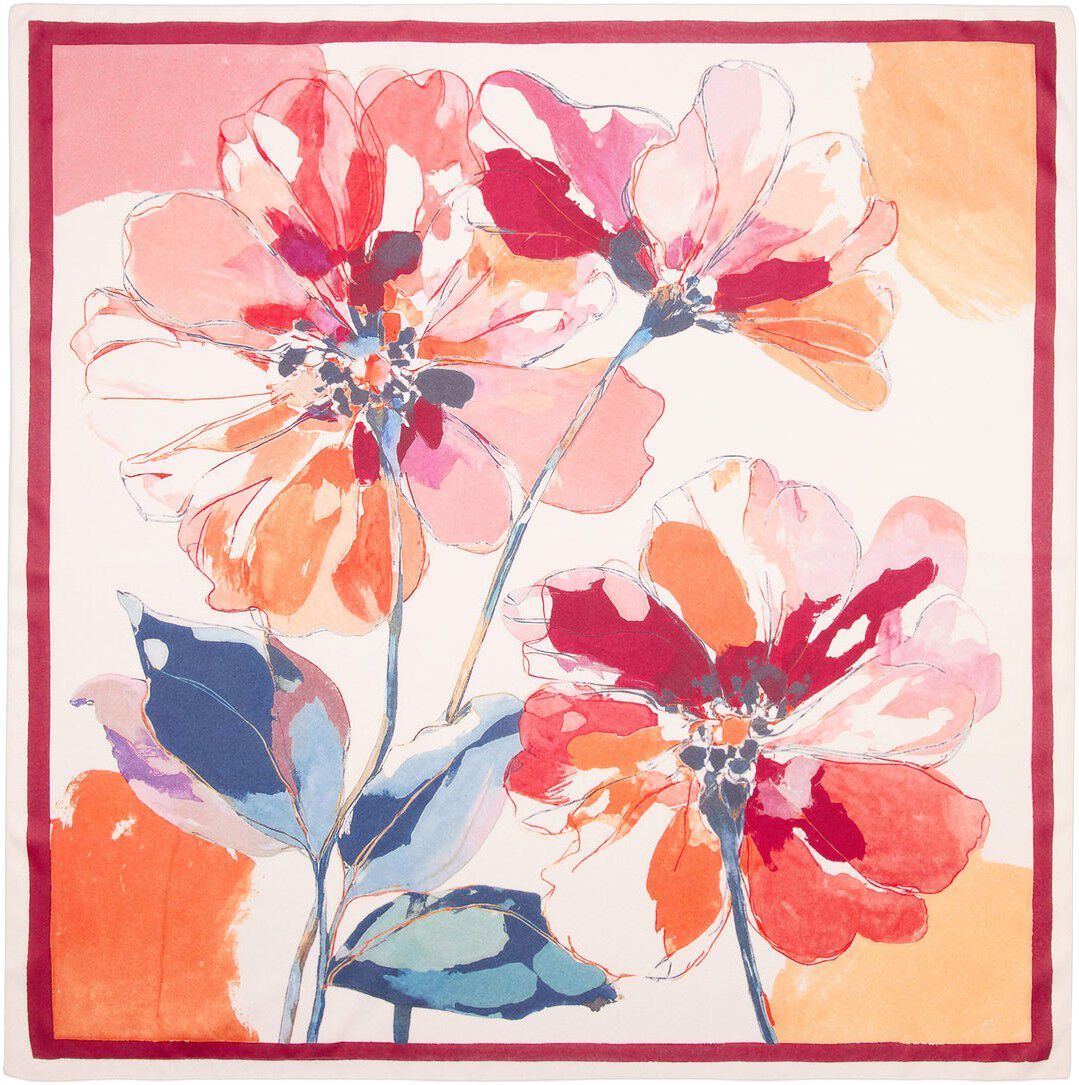 Floral print scarf