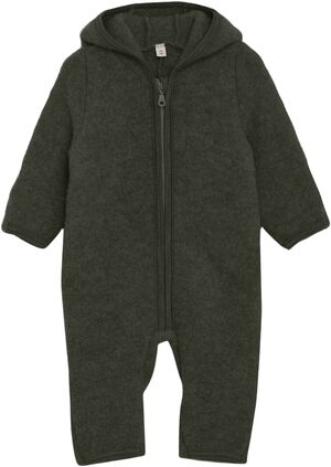 Pram Suit Ears Wool Fleece