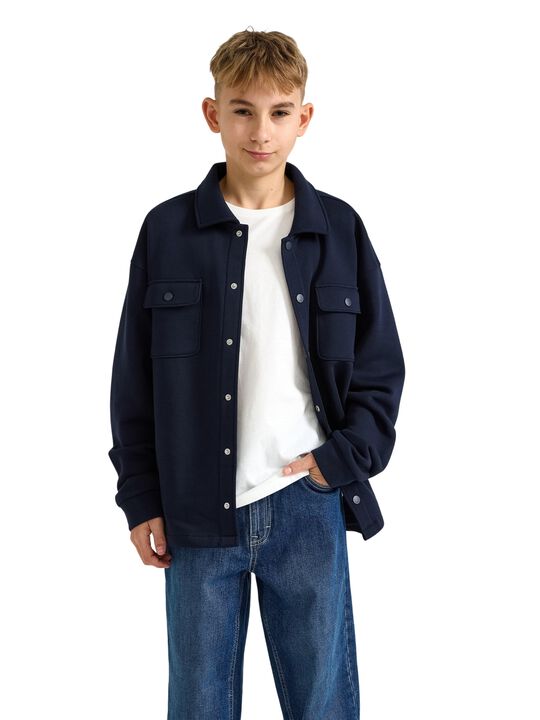 Soft overshirt in cotton jersey ble