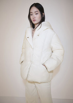 Hood quilted coat