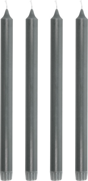 Kronljus Aia 30 cm 4 st Dark Grey Stearin