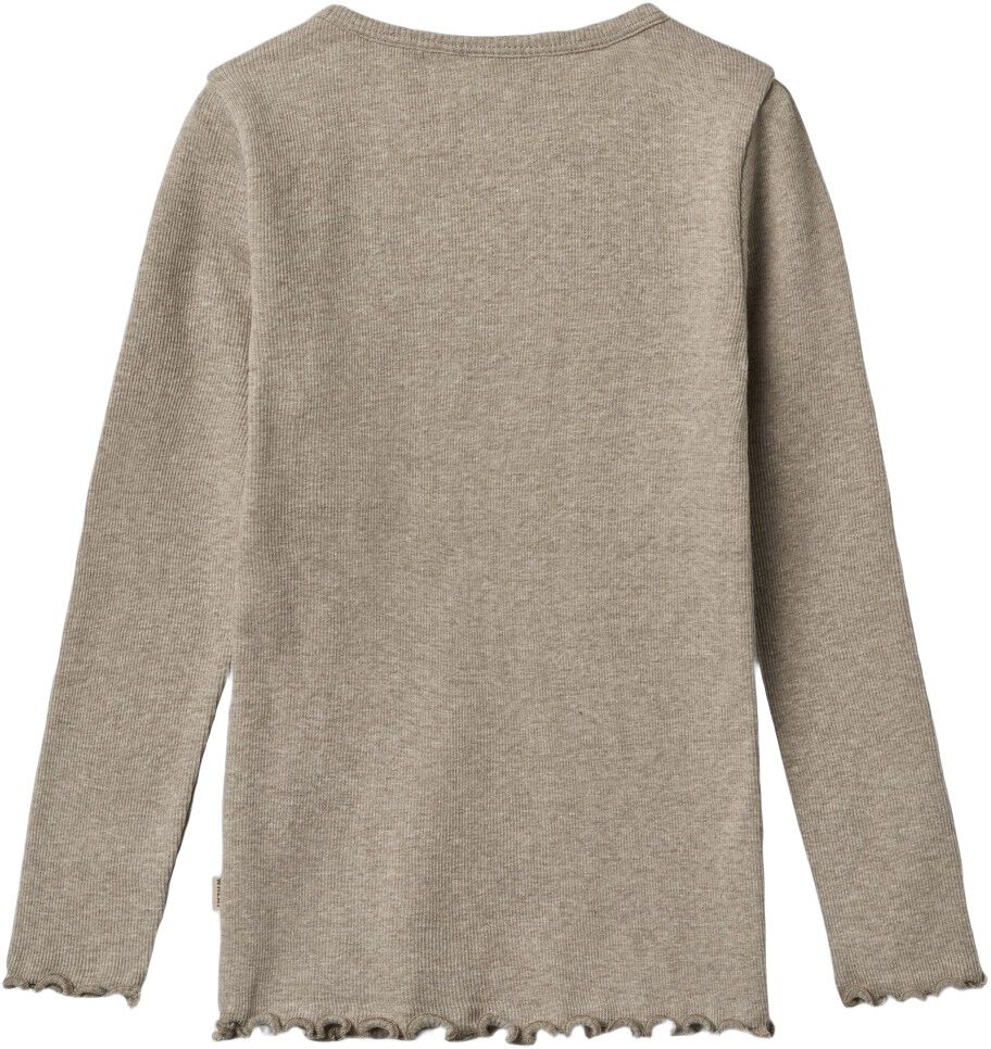 Lang&aelig;rmet Rib T-shirt Ida