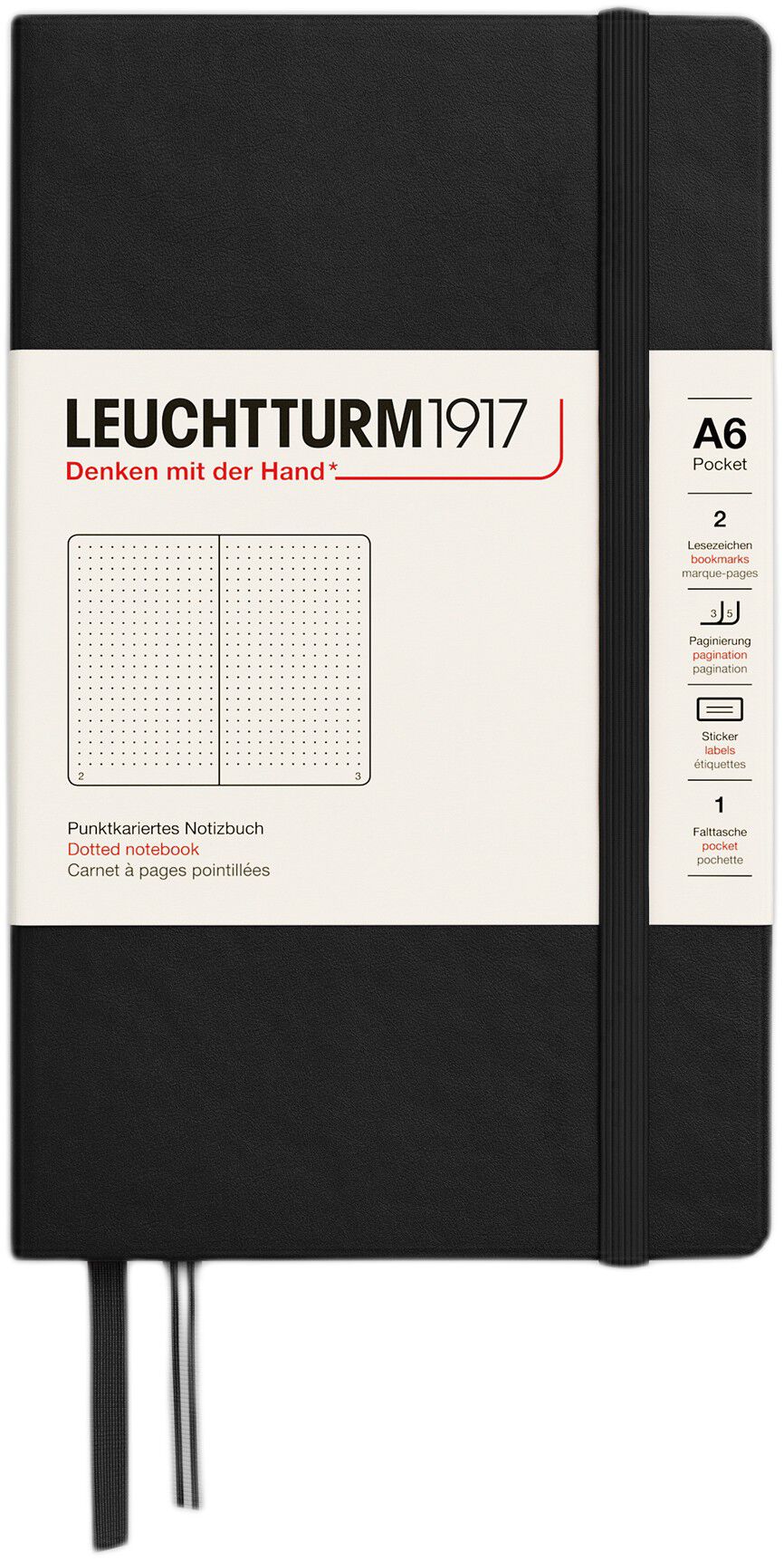 LT1917 Notebook hardcover prikket 185s A