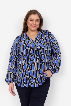 Curvy WA-VALERA 1 Bluse Blå