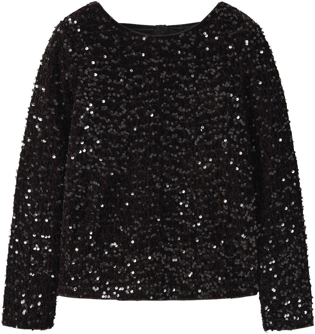 Nkfrusitta Ls Bow Blouse