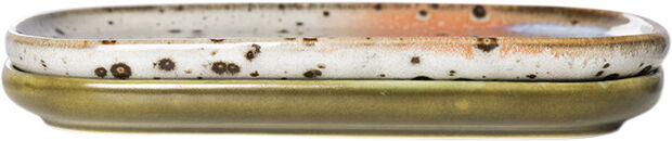 70s ceramics small trays atlas set of 2