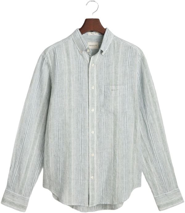 REG LINEN STRIPE SHIRT