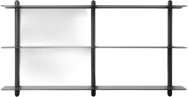 Nivo hylde stor D sort ask/ sort