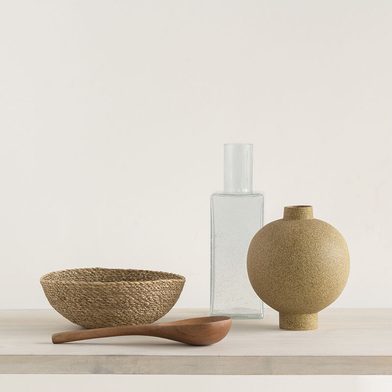 Vase Vico wood trush