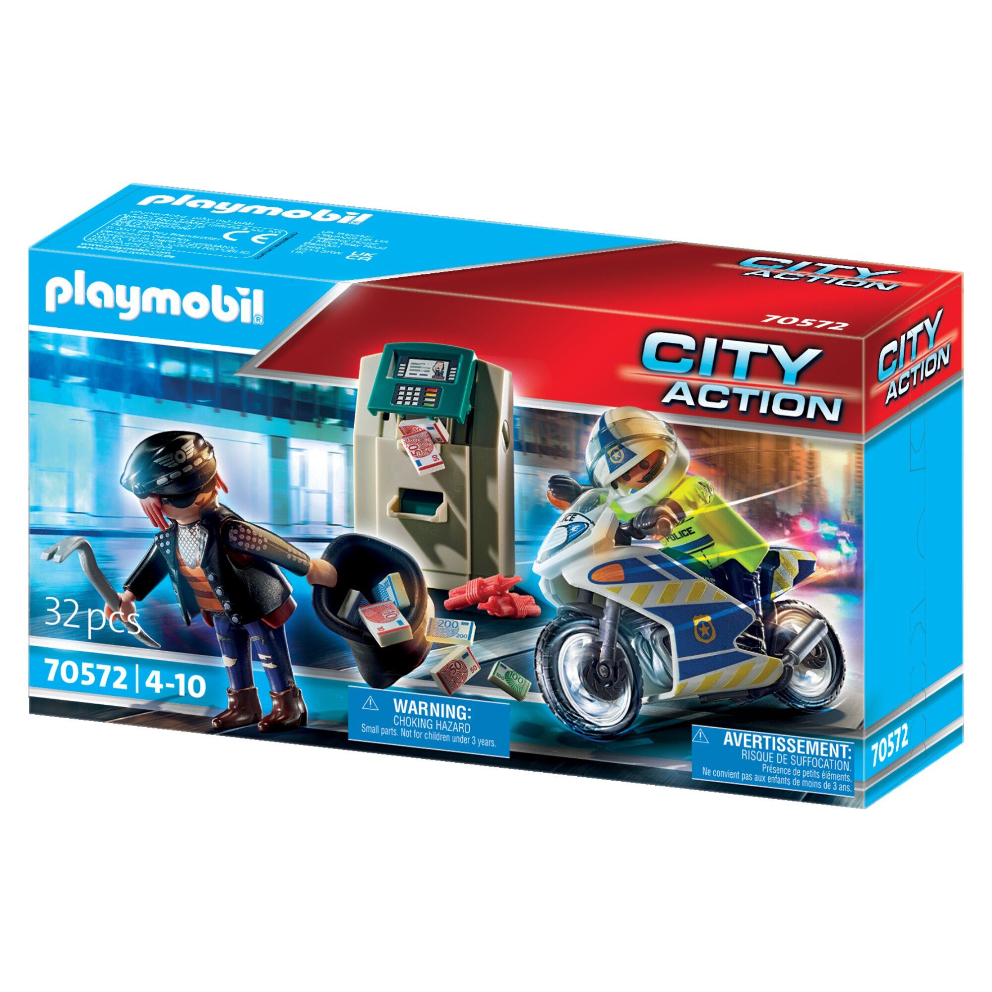 Police motorcycle: pursuit of the money