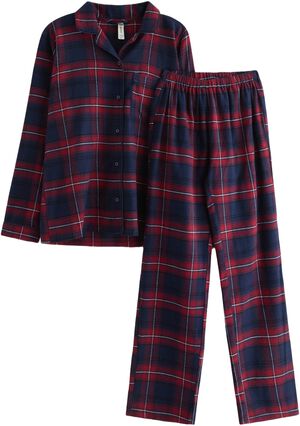 Soft pyjama set in flannel with a l