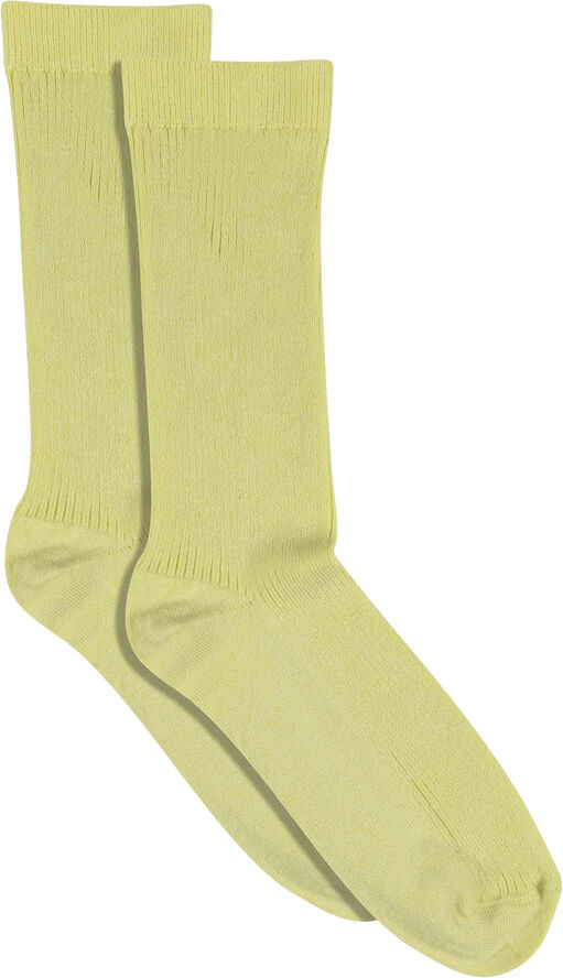 Fine cotton rib socks