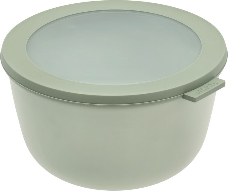 Skål med lock Cirqula 2000 ml Nordic sage