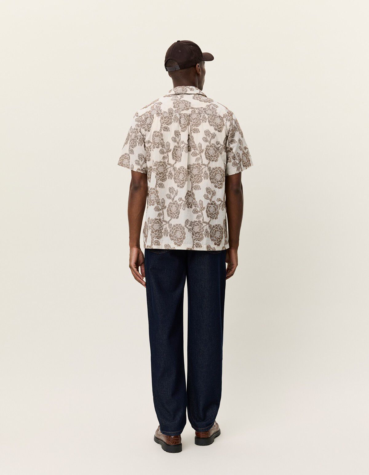 Lesley Flower Jacquard SS Shirt