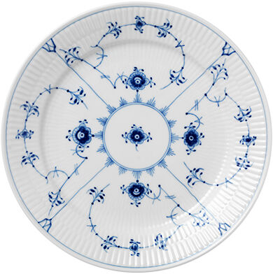 Blue Fluted Plain 25 cm tallrik