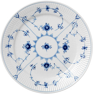 Blue Fluted Plain 25 cm tallrik