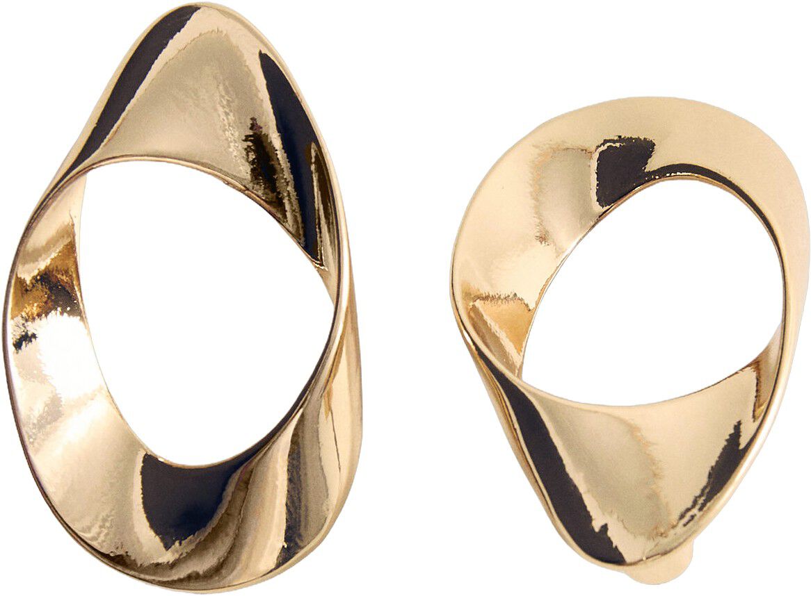 Twisted hoop earrings