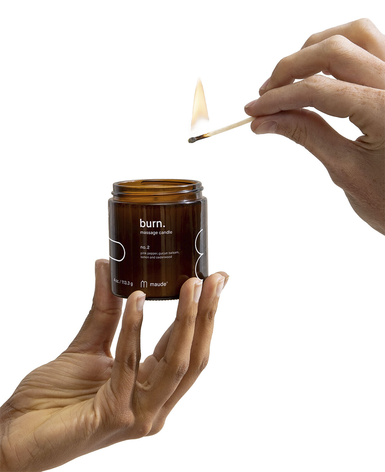 Maude - Burn massagelys no. 2