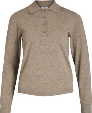 OBJTHESS L/S POLO SHIRT NOOS