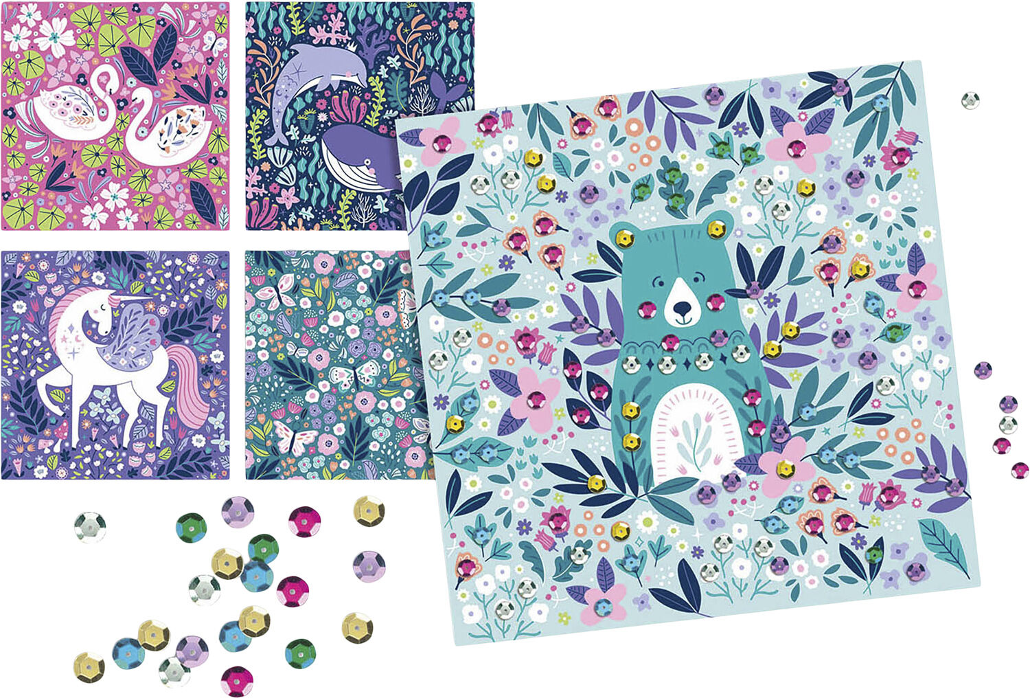 Auzou - Aktivitetss&aelig;t - Kunst med pailletter