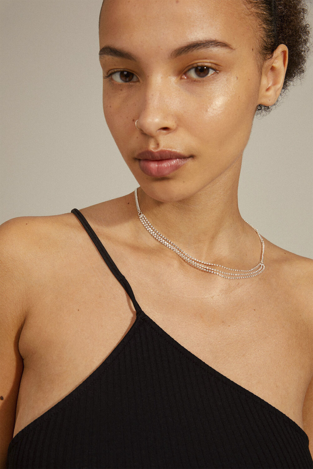 BLINK crystal necklace silver-plated