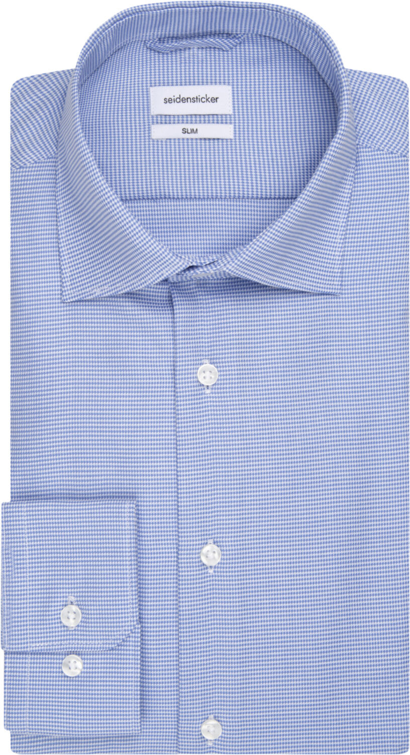 Business Shirt Slim Long sleeve Kent-Collar Uni