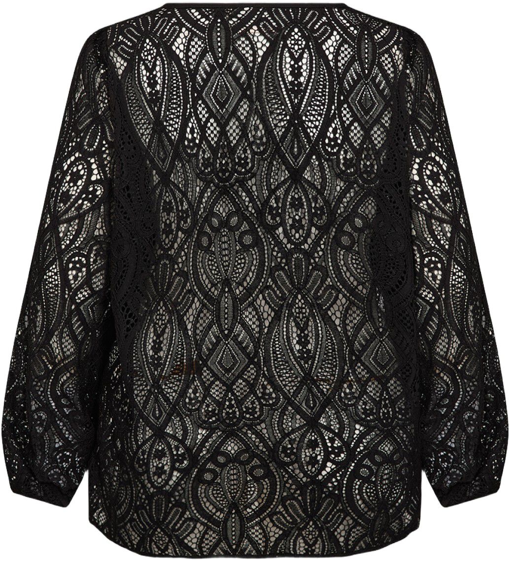 Curvy WA-NELA 2 Bluse Sort