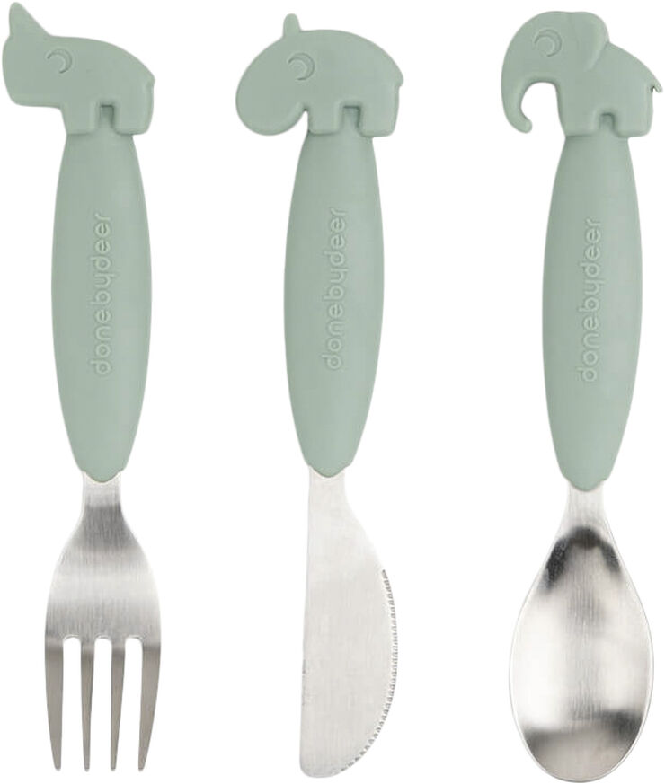 Easy-grip bestiksæt Deer friends Grøn