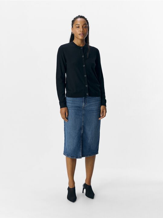 OBJTHESS L/S SHORT CARDIGAN NOOS