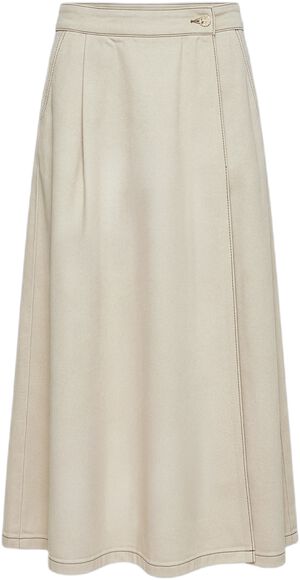 OBJSINA MW LONG DENIM SKIRT E REP