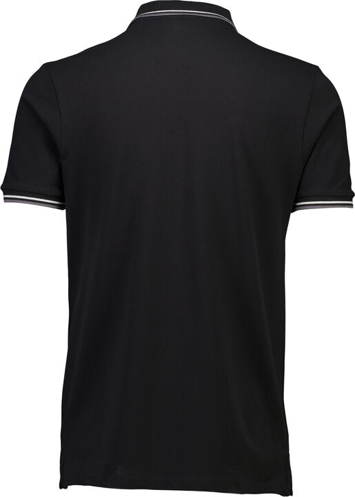 Polo shirt w. contrast piping