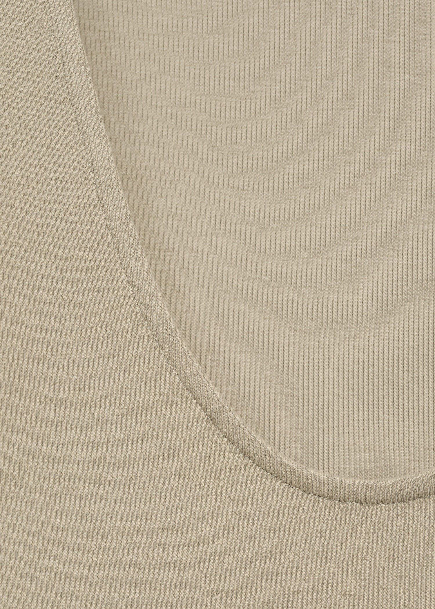 Flared dress in combined fabric