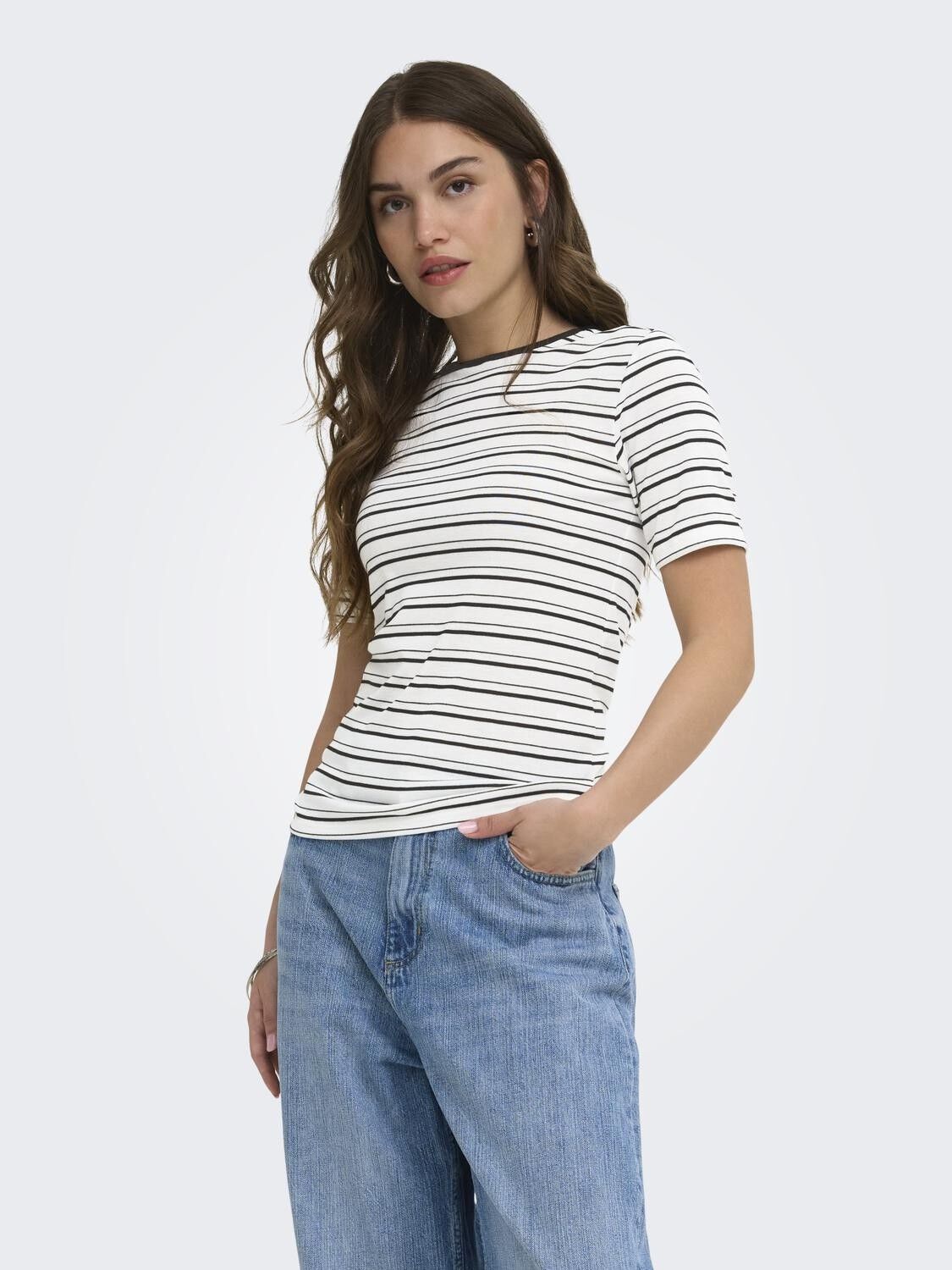 Onlelli S/S Rib Top Jrs