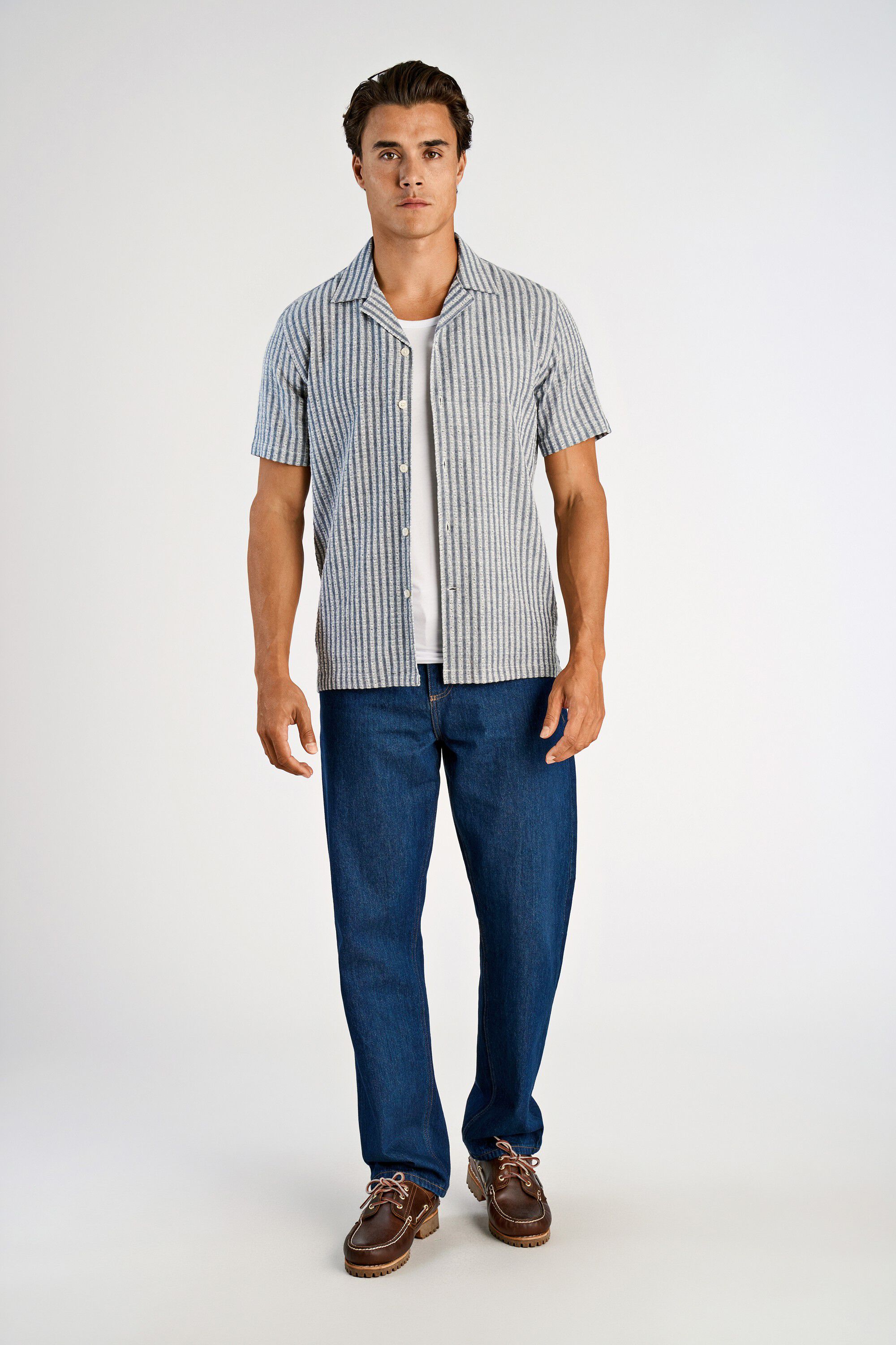 Cotton structure shirt S/S