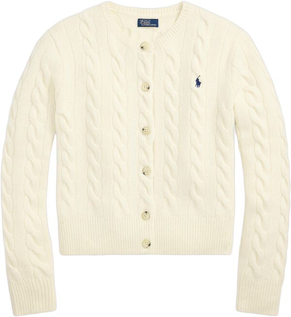 Cable-Knit Wool-Cashmere Cardigan