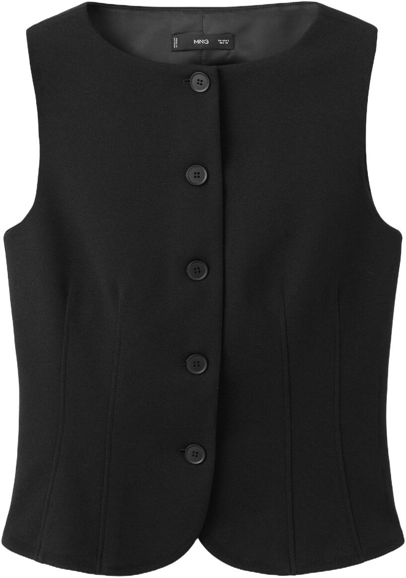 Suit waistcoat with buttons