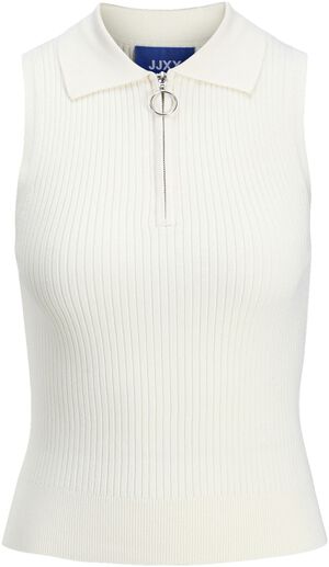 JXJAYCE ZIP POLO NECK TOP KNIT