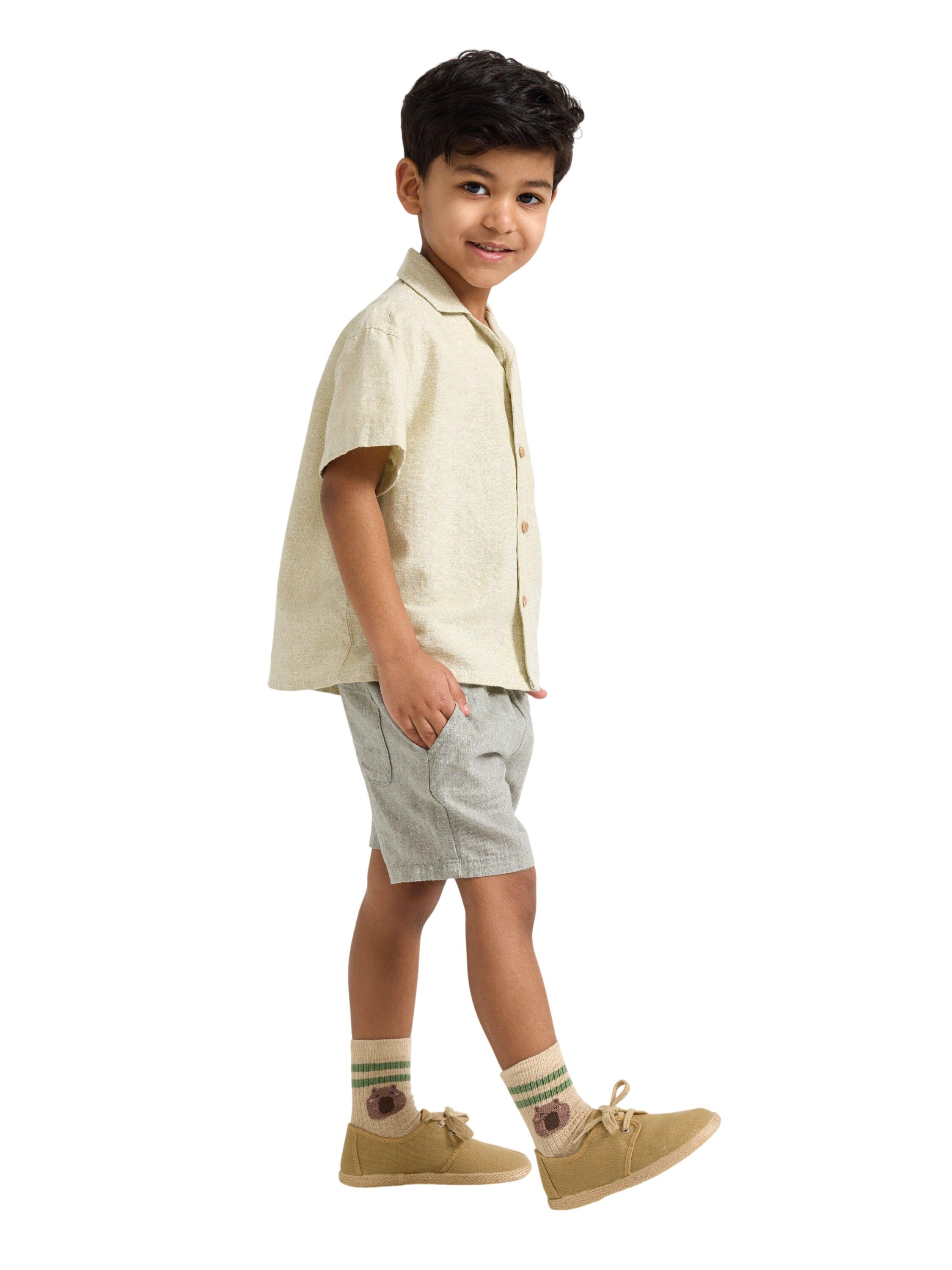 Behagelige shorts i h&oslash;rblanding med