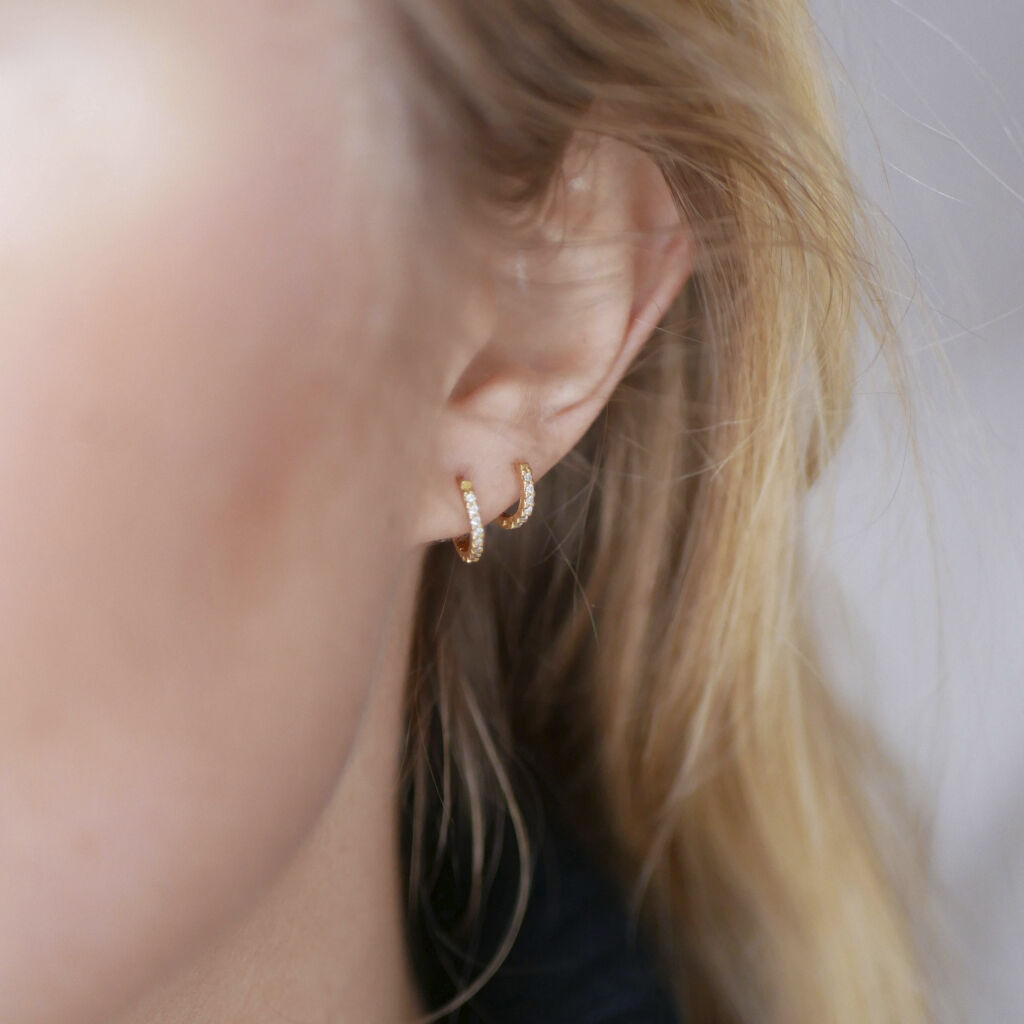 Hoops, Petite Flora 8 mm